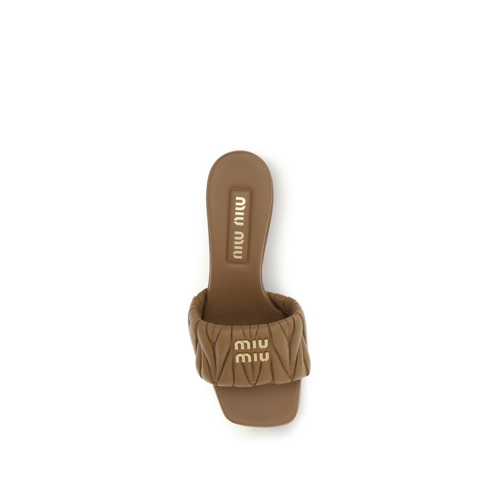 Miu Miu Beige Lamb Ovis Aries Aries Platform Sandals | Regal Royce