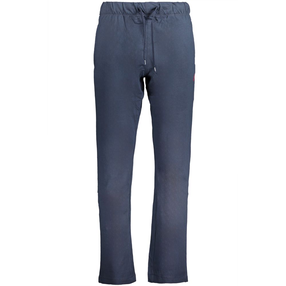 Gianmarco Venturi Blue Cotton Men's Trousers | Regal Royce