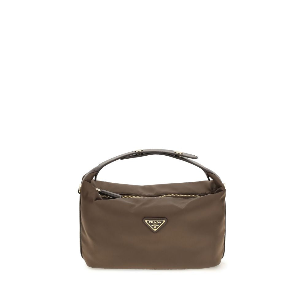 Prada Brown Recycled Polyamide Shoulder Bag | Regal Royce