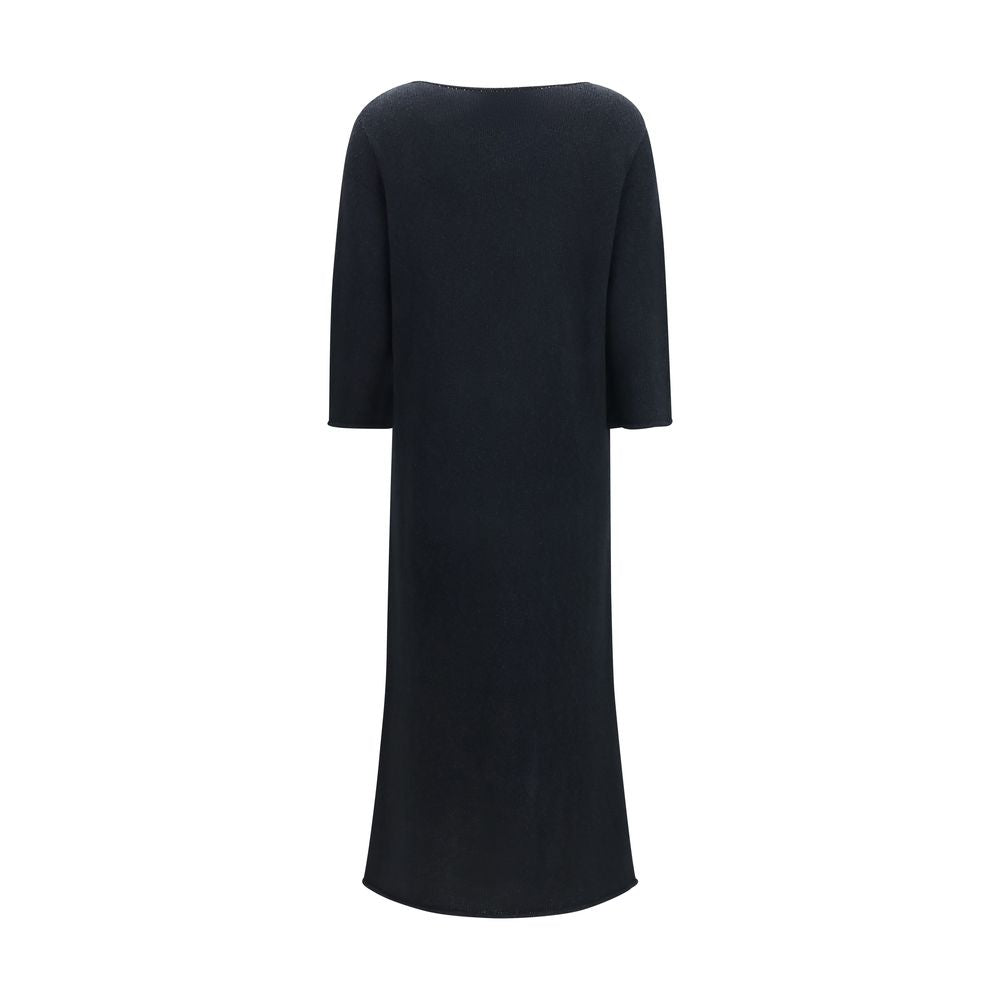 The Row Black Cotton Casual Dress | Regal Royce