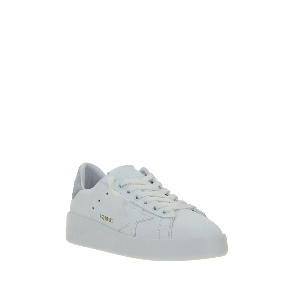 Golden Goose White Calf Leather Bos Taurus Platform Sneakers | Regal Royce