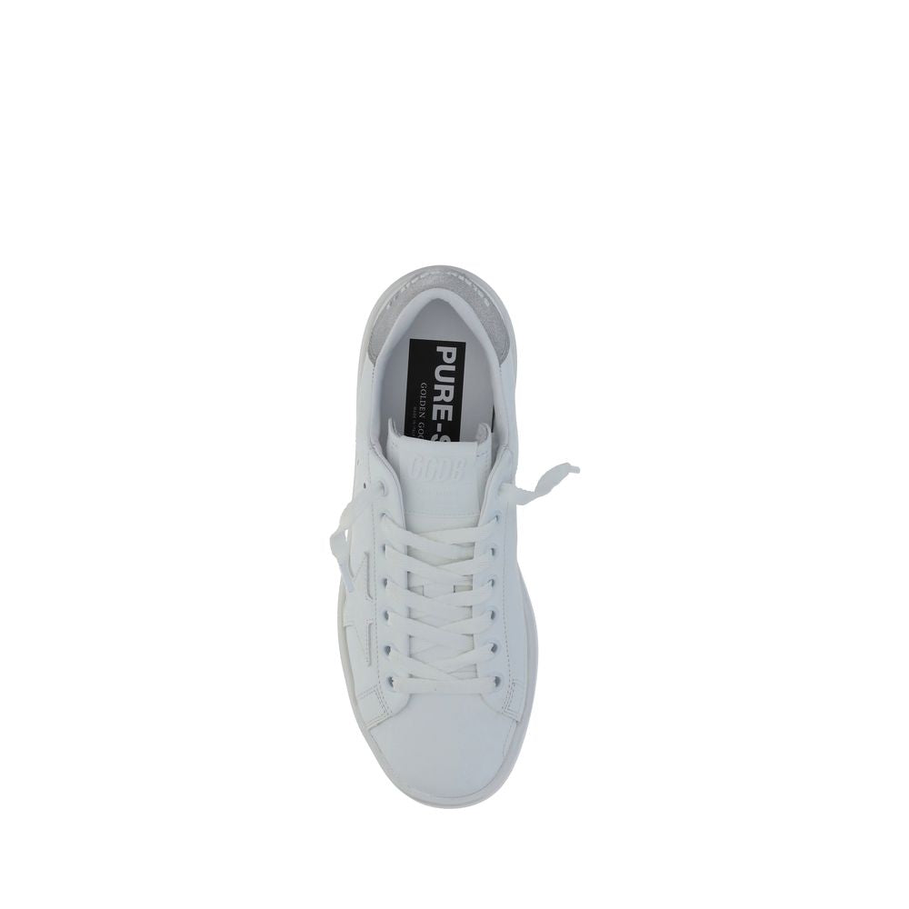 Golden Goose White Calf Leather Bos Taurus Platform Sneakers | Regal Royce