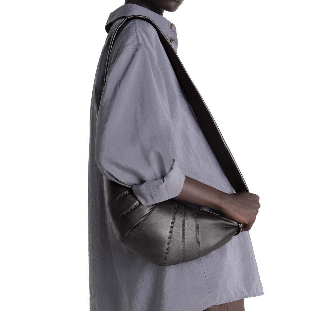 Lemaire Brown Lamb Leather Shoulder Bag | Regal Royce