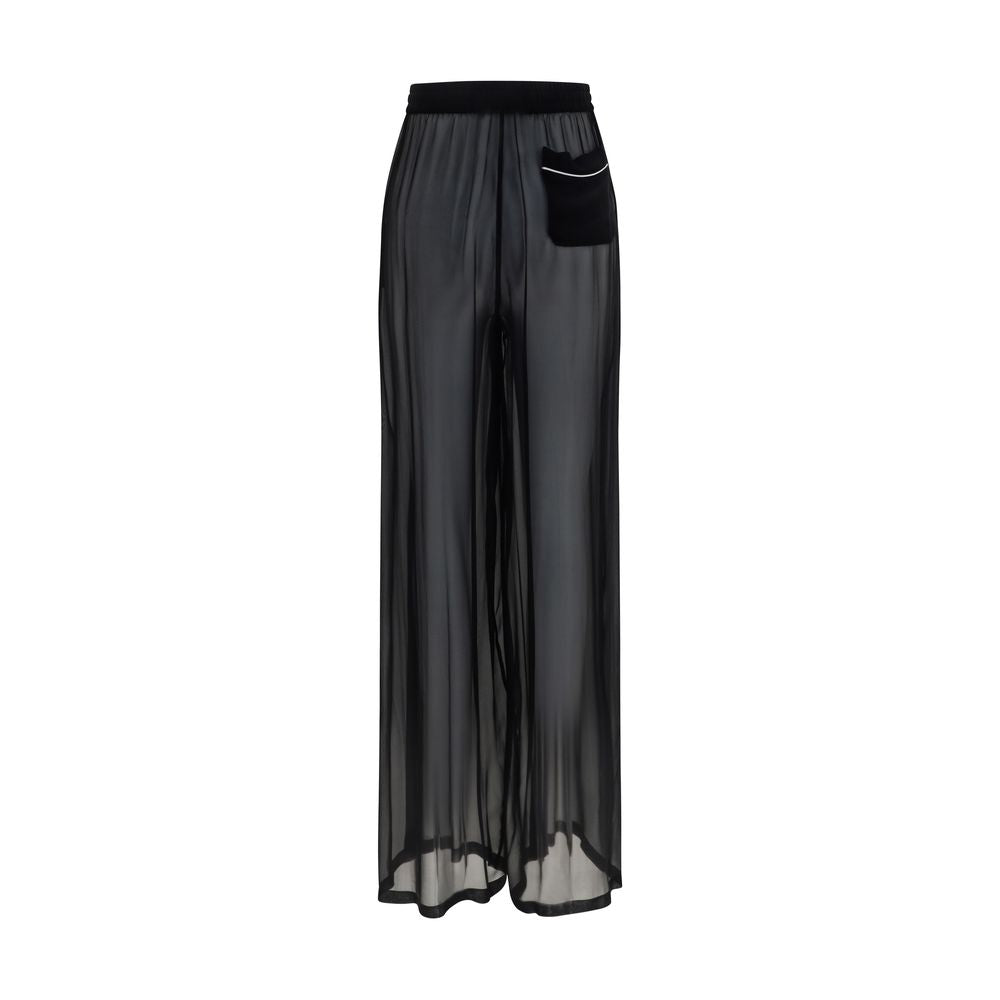 Dolce & Gabbana Black Silk Casual Pants | Regal Royce