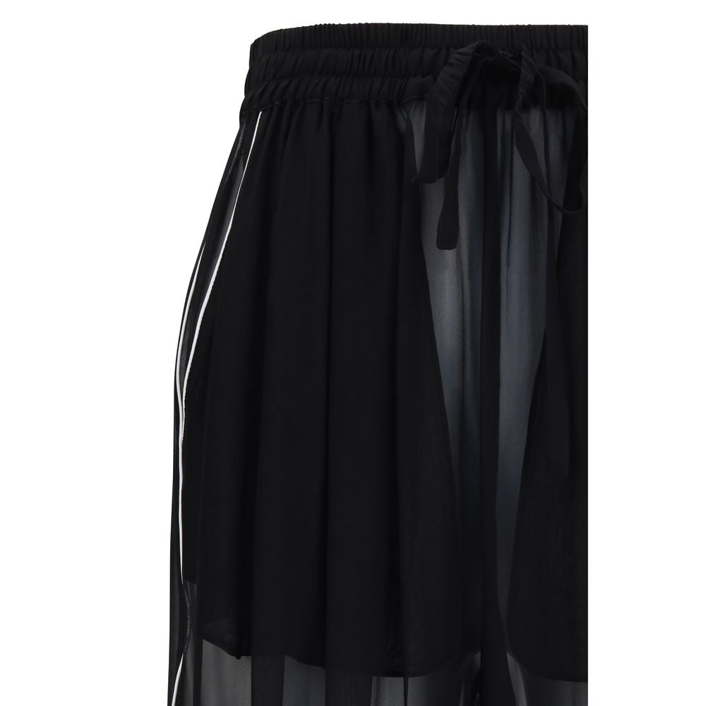 Dolce & Gabbana Black Silk Casual Pants | Regal Royce