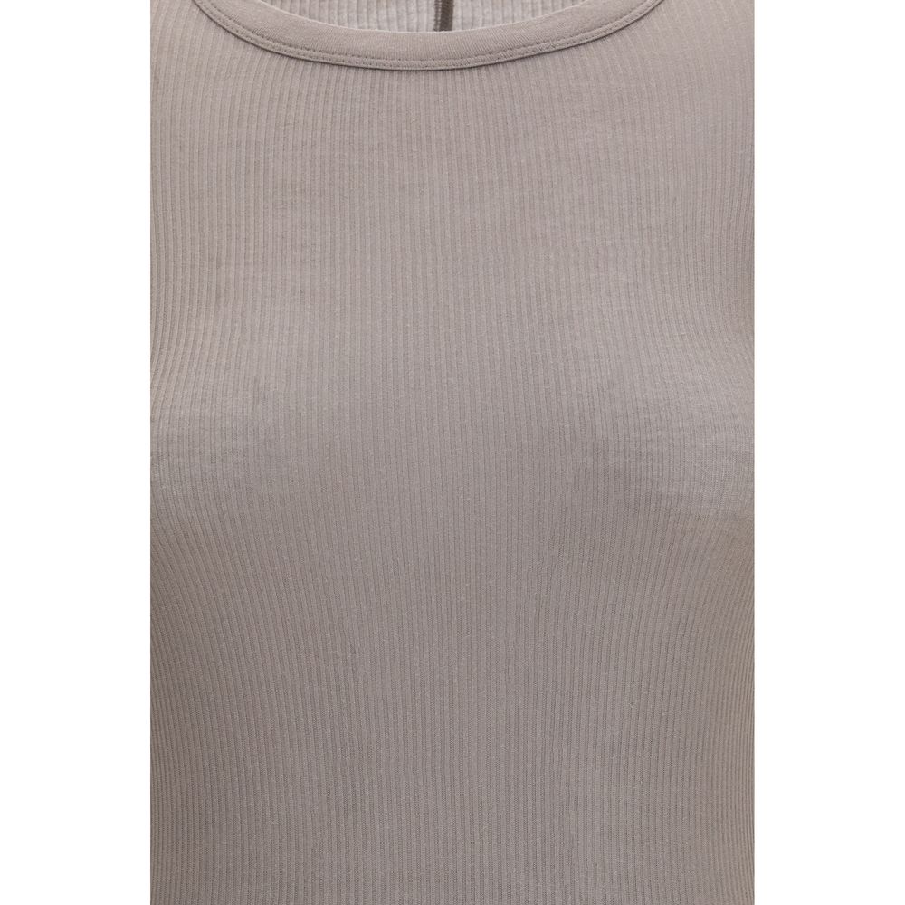 Rick Owens Gray Viscose Long Sleeve T-Shirt | Regal Royce