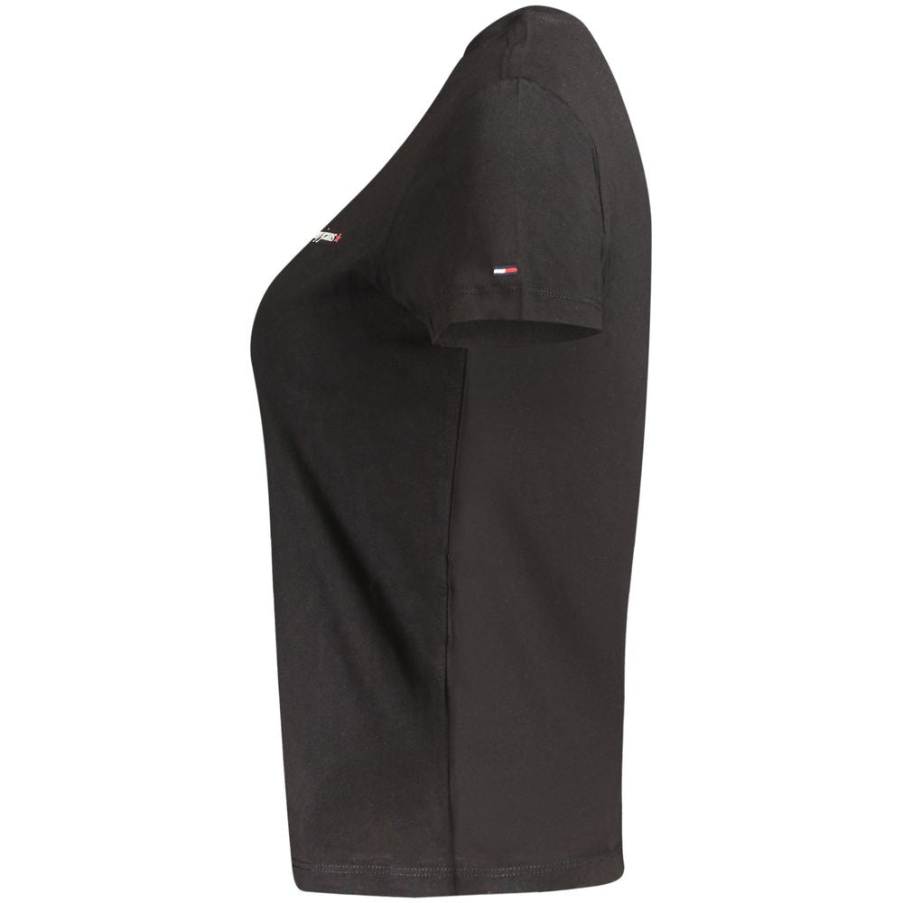 Tommy Hilfiger Black Cotton Womens T-Shirt | Regal Royce