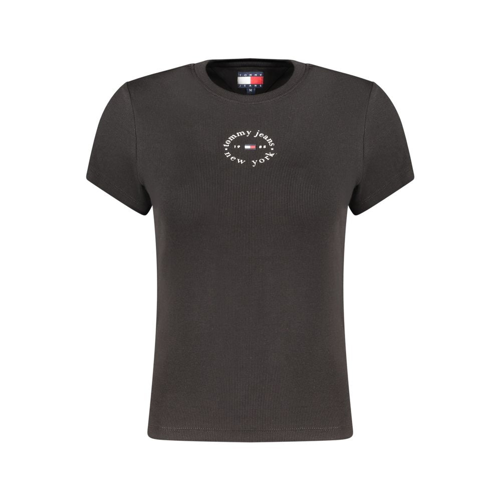 Tommy Hilfiger Black Cotton Women's T-Shirt | Regal Royce