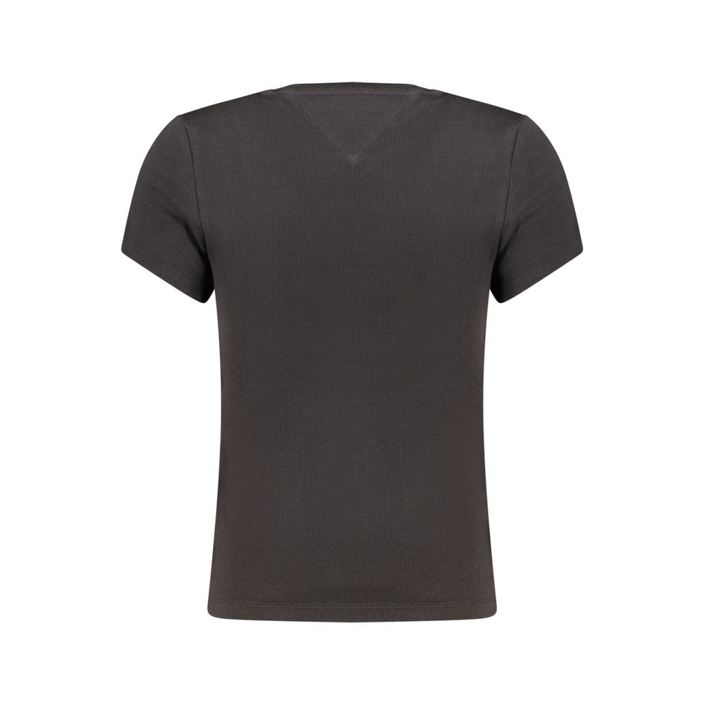 Tommy Hilfiger Black Cotton Women's T-Shirt | Regal Royce
