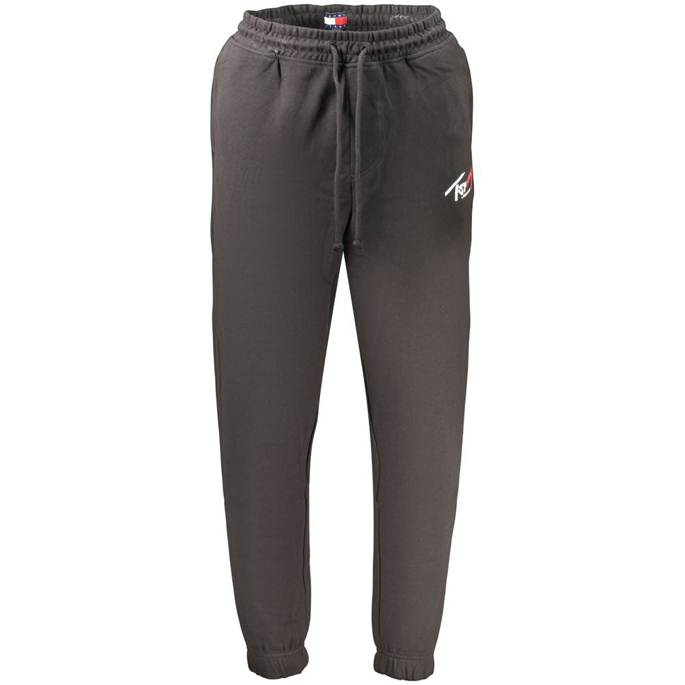 Tommy Hilfiger Black Cotton Mens Trousers | Regal Royce