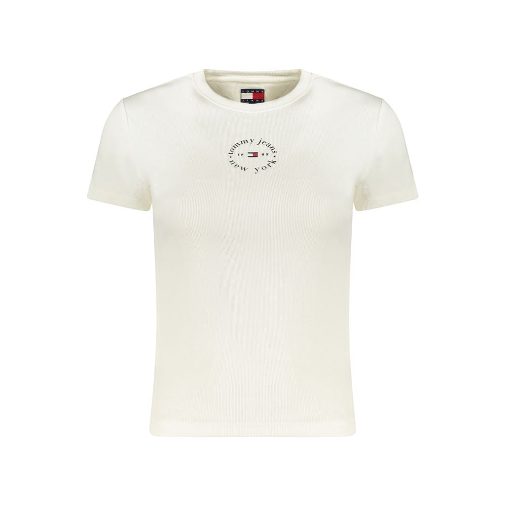 Tommy Hilfiger Bianco Cotton Women T-Shirt | Regal Royce