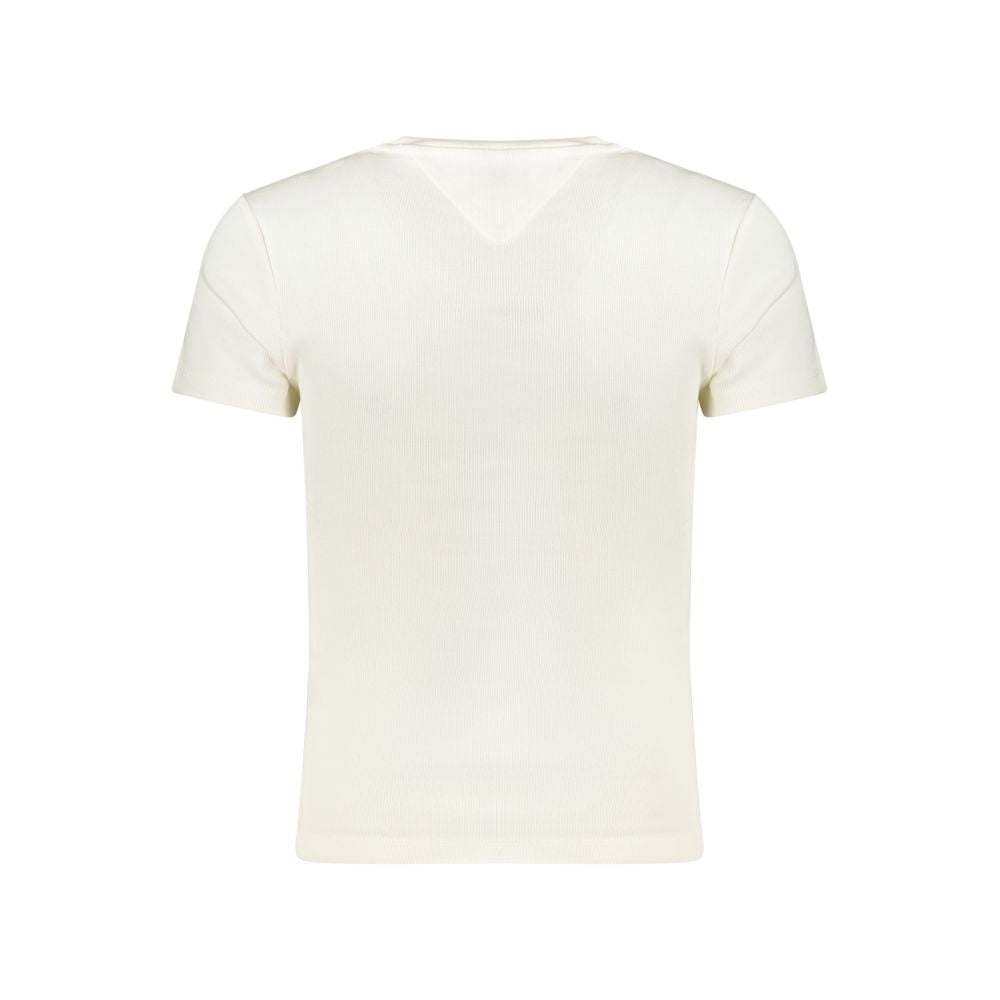 Tommy Hilfiger Bianco Cotton Women T-Shirt | Regal Royce