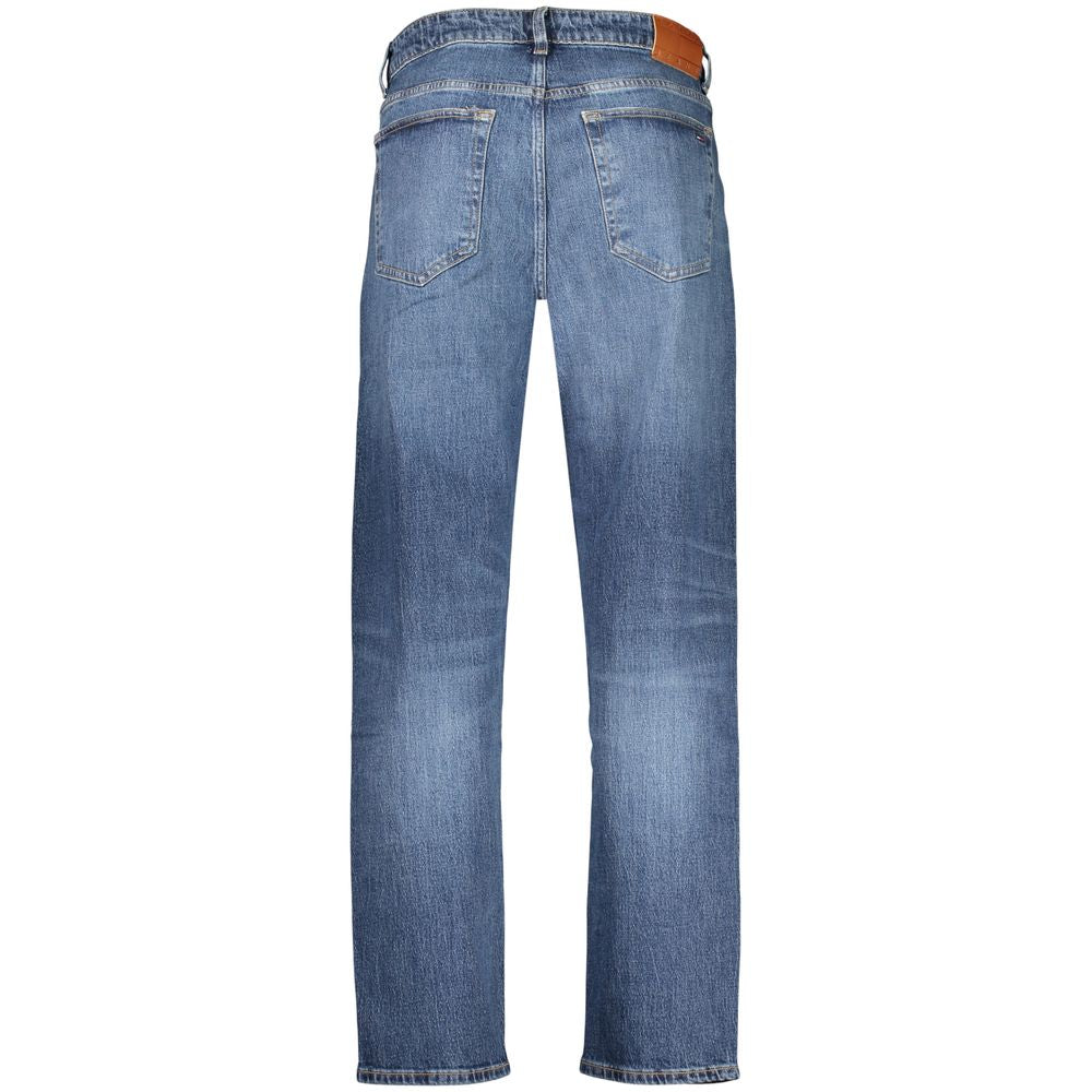 Tommy Hilfiger Blue Cotton Men's Jean Refined with Tapered Silhouette | Regal Royce