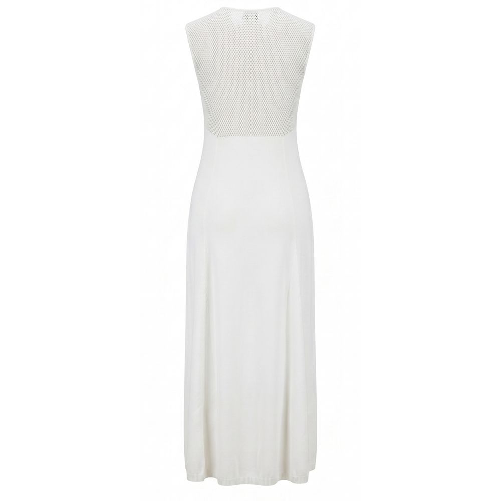 Malo White Silk Women Dress | Regal Royce