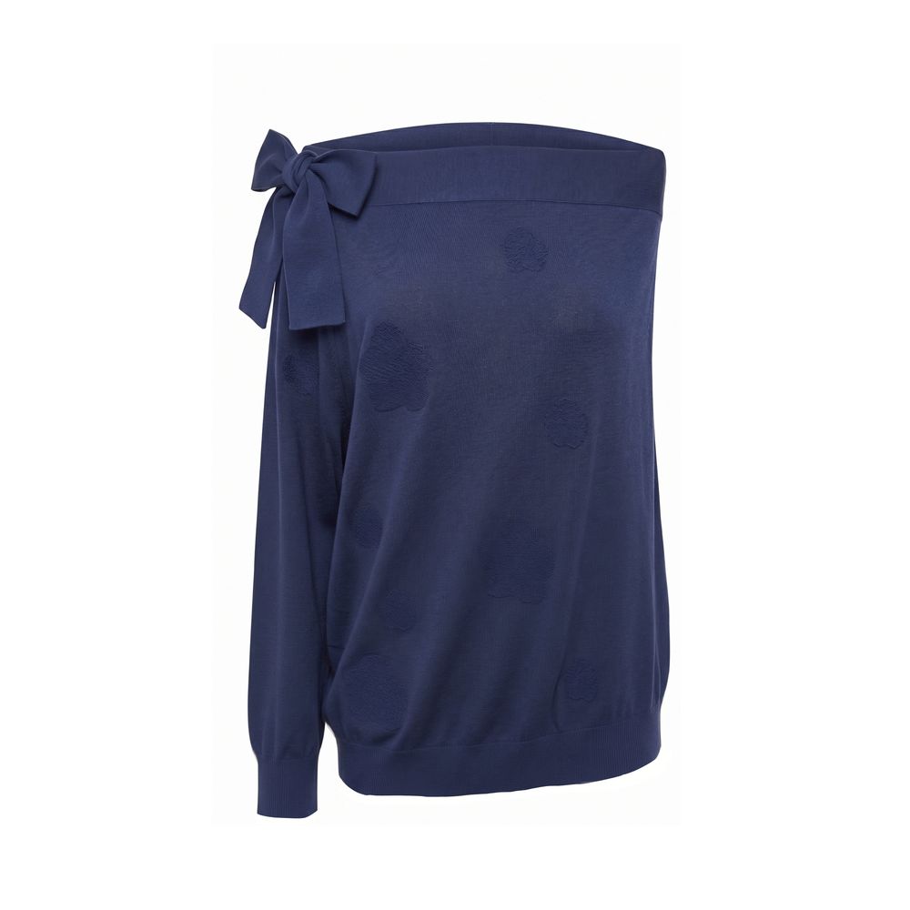 Malo Blue Cotton Women Sweater | Regal Royce