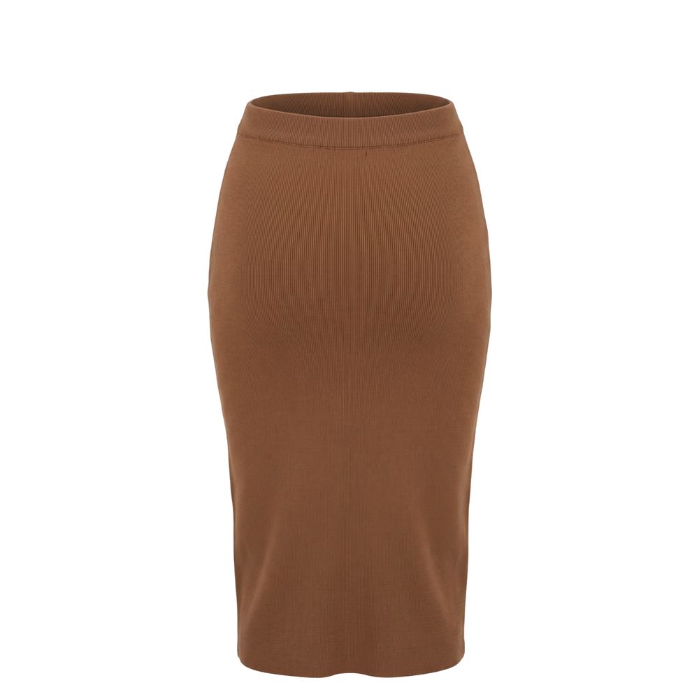 Malo Beige Cotton Women's Skirt | Regal Royce