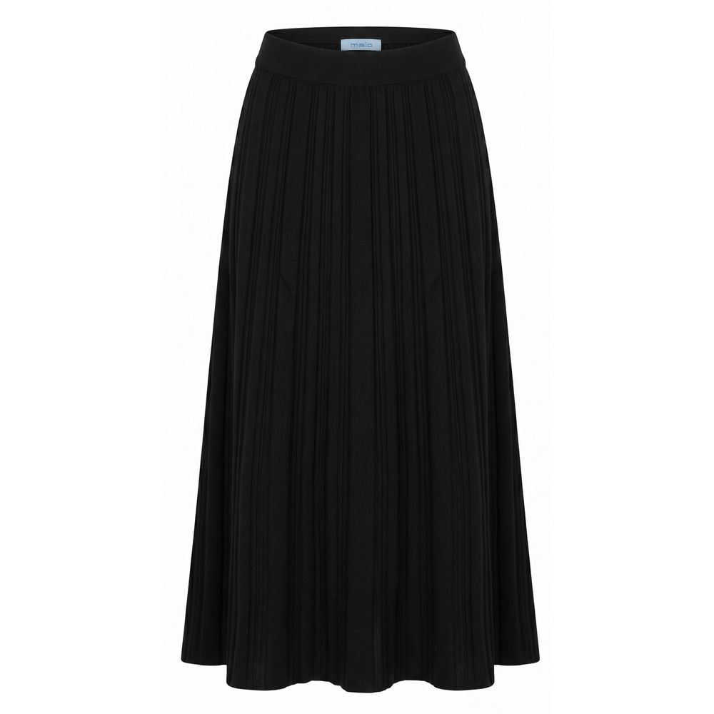 Malo Black Cotton Women Skirt | Regal Royce