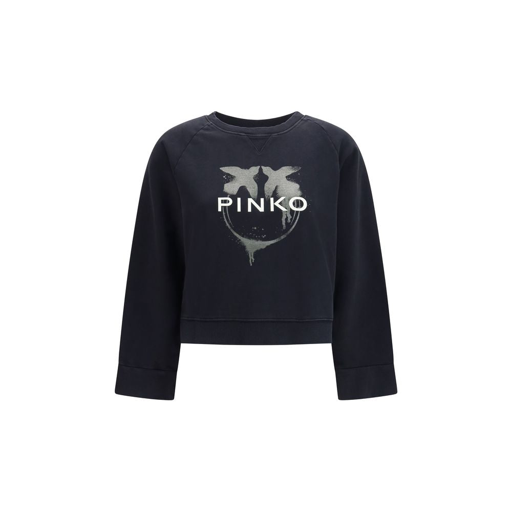 PINKO Black Cotton Sweatshirt | Regal Royce