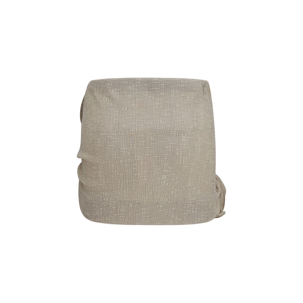 Magda Butrym Beige Lycra Mini Skirt | Regal Royce