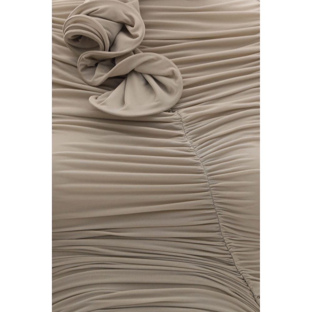 Magda Butrym Beige Copper Cocktail Dress | Regal Royce