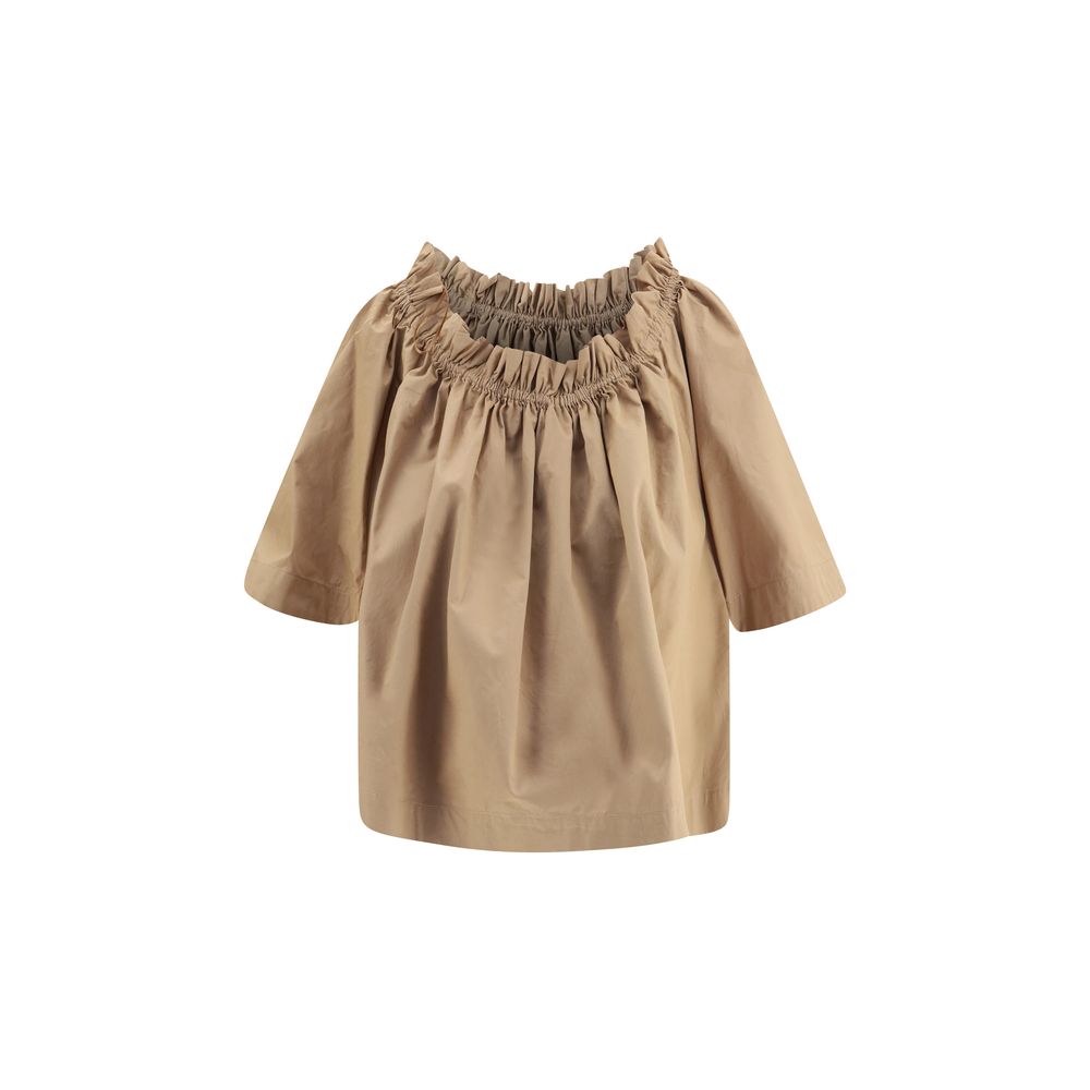 Saint Laurent Beige Cotton Shortsleeve Shirt | Regal Royce