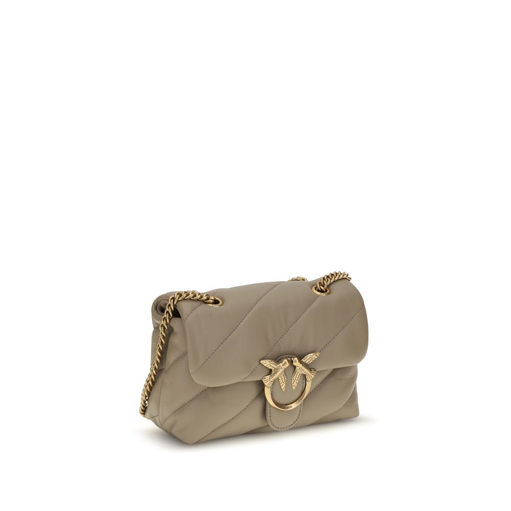 PINKO Beige Calf Leather Bos Taurus Shoulder Bag | Regal Royce
