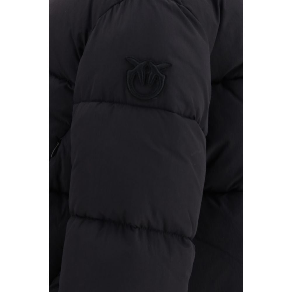PINKO Black Nylon Full-Length Jacket | Regal Royce