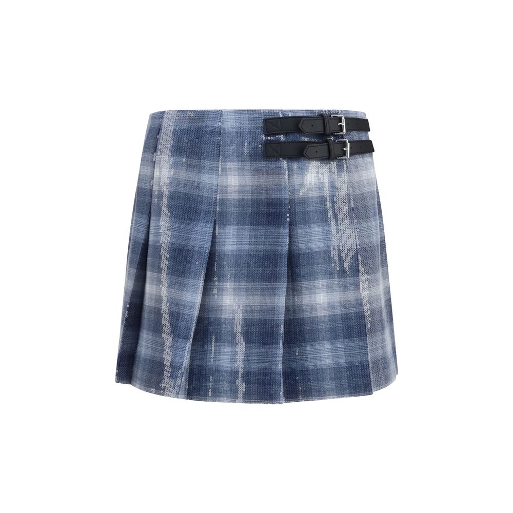 PINKO Blue Polyester Mini Skirt | Regal Royce