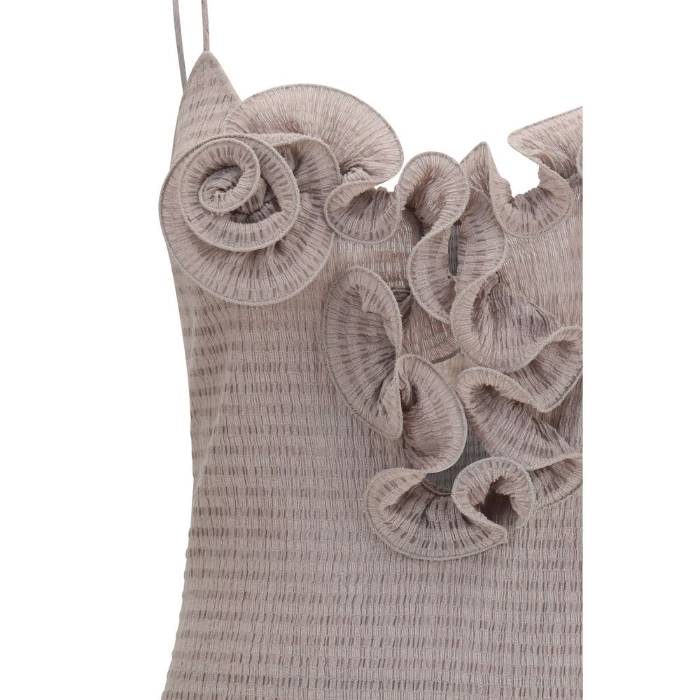 Magda Butrym Beige Lyocell Casual Dress | Regal Royce
