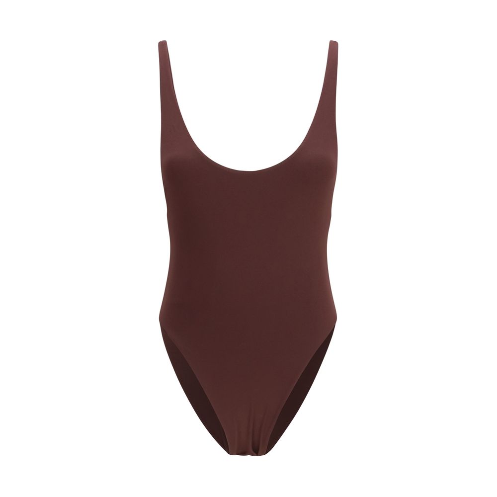 Magda Butrym Bordeaux Polyamide One-Piece Swimsuit | Regal Royce