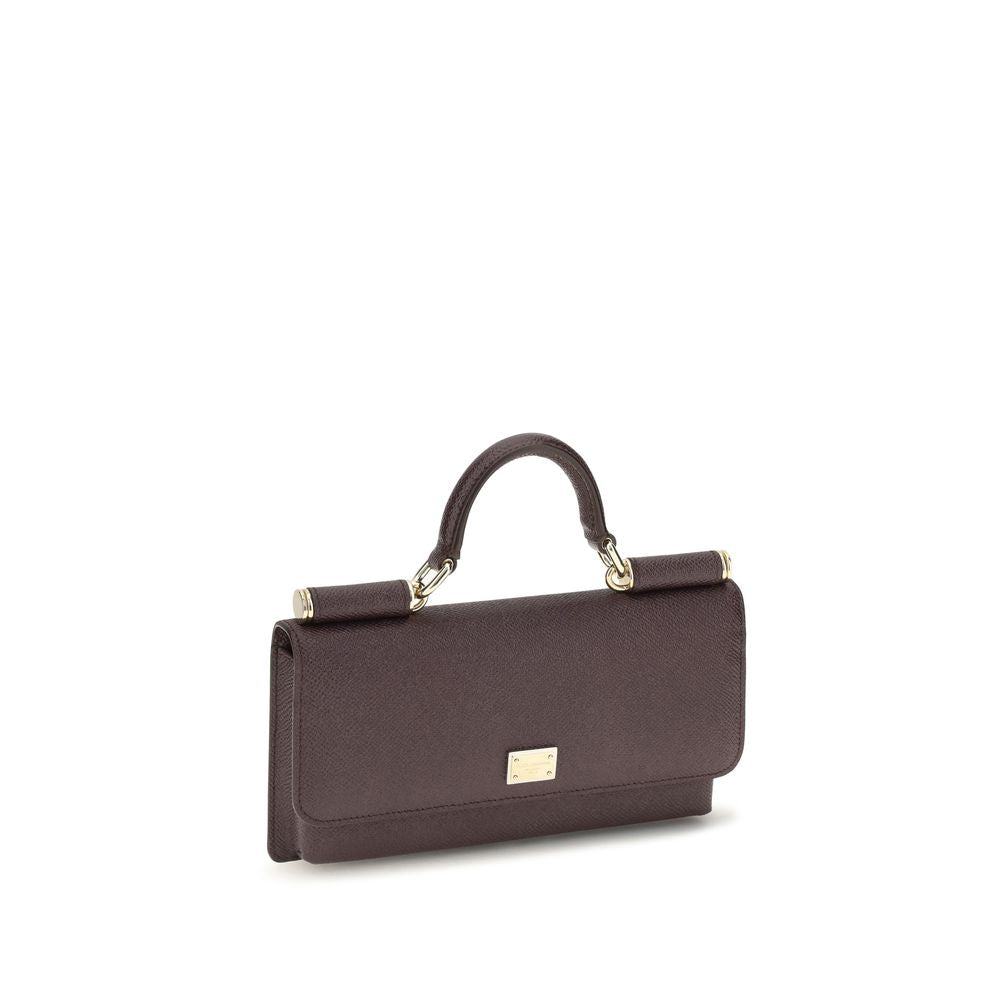 Dolce & Gabbana Brown Calf Leather Bos Taurus Shoulder Bag | Regal Royce