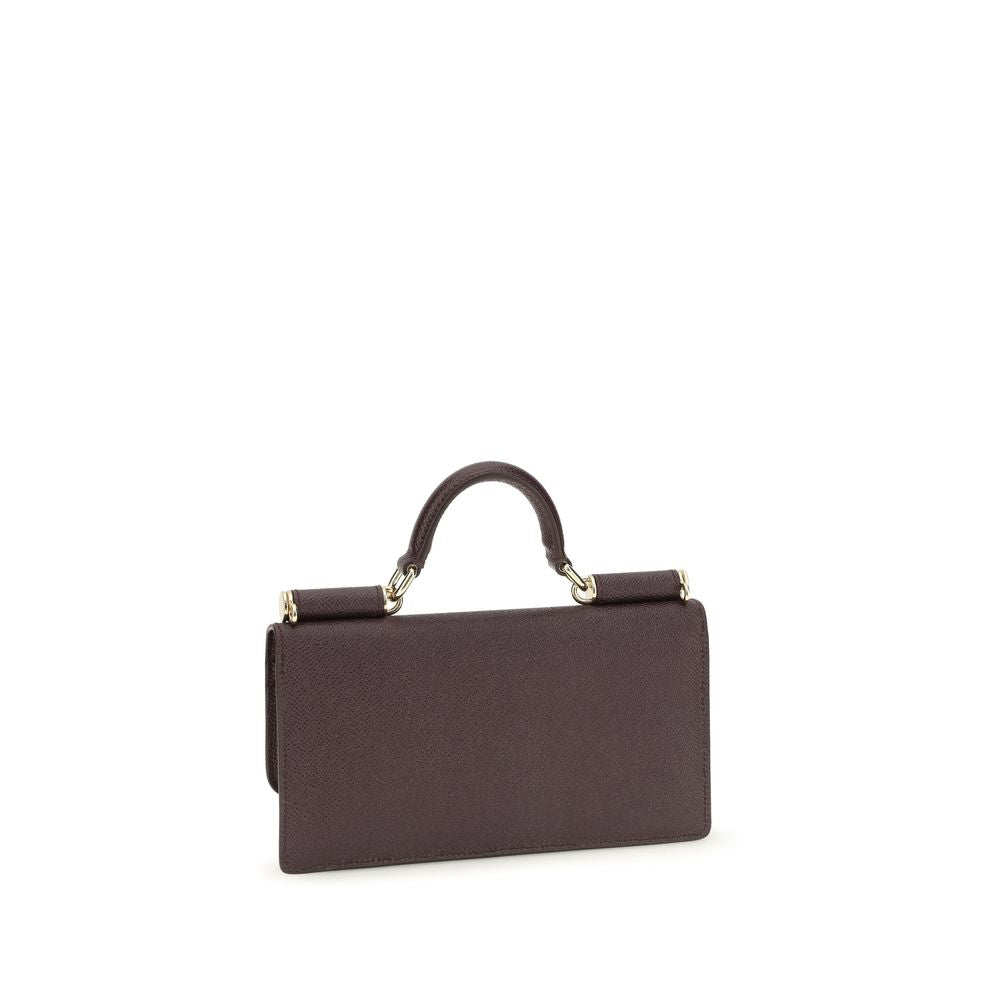 Dolce & Gabbana Brown Calf Leather Bos Taurus Shoulder Bag | Regal Royce