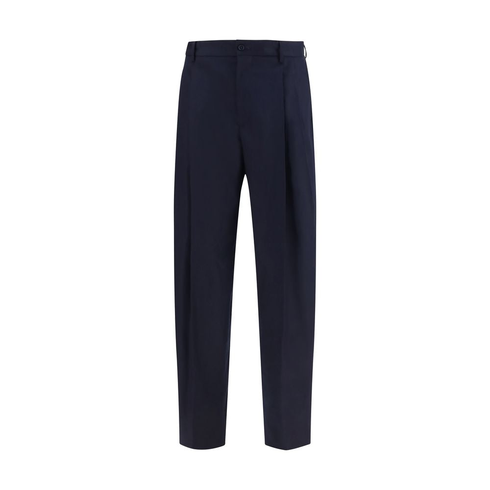 Dolce & Gabbana Blue Wool Oves Aries Dress Pants | Regal Royce