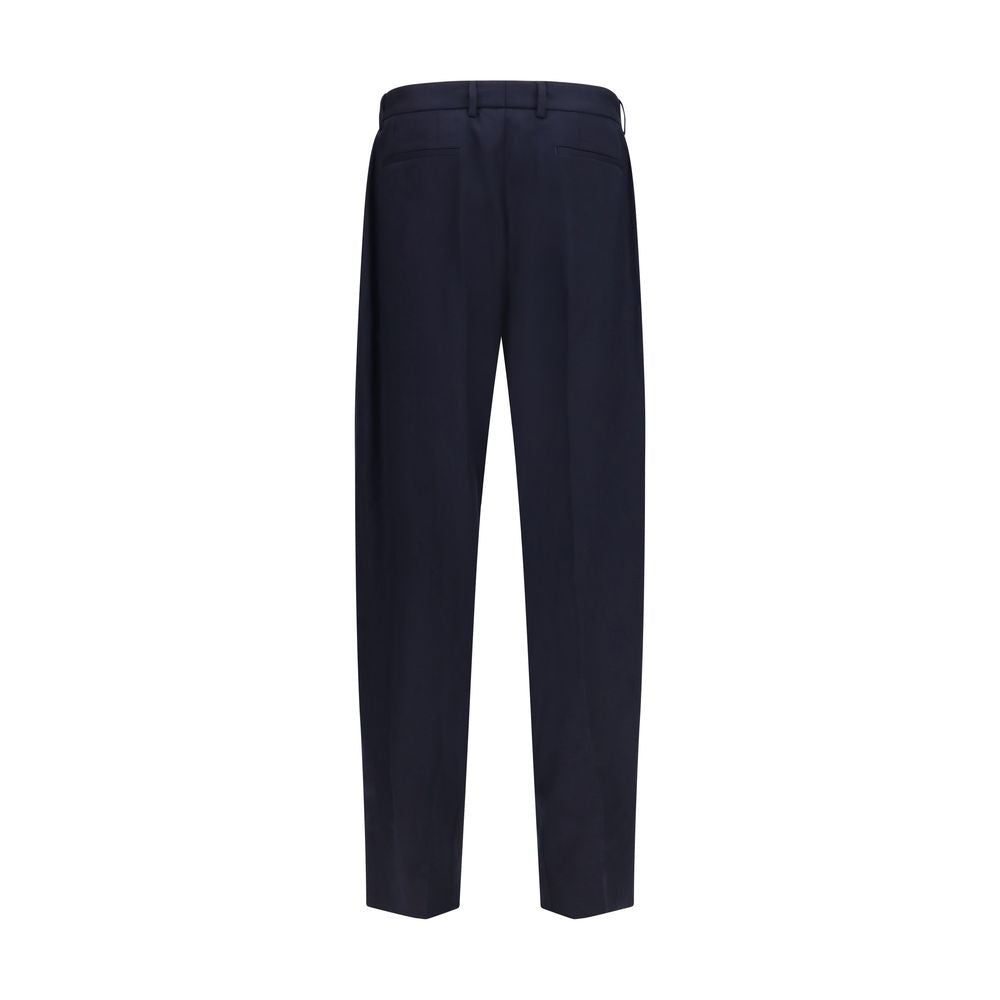 Dolce & Gabbana Blue Wool Oves Aries Dress Pants | Regal Royce