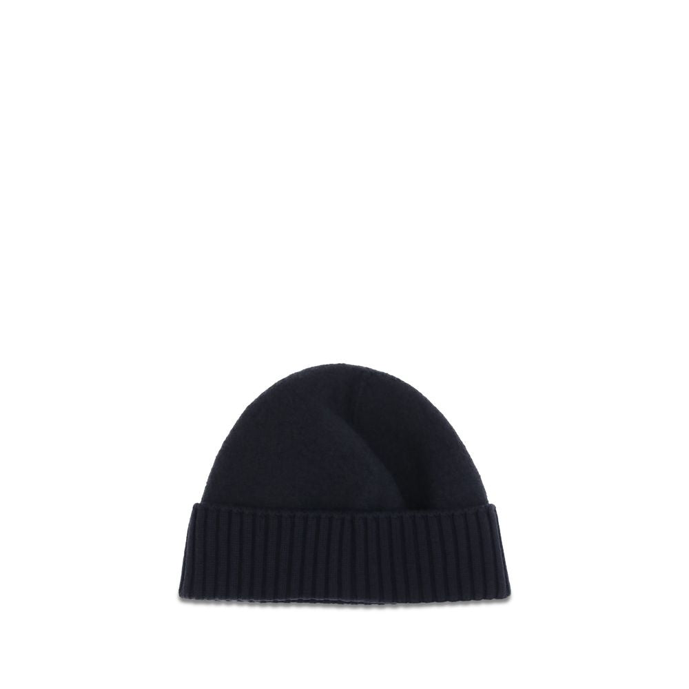 Dolce & Gabbana Black Wool Oves Aries Beanie | Regal Royce