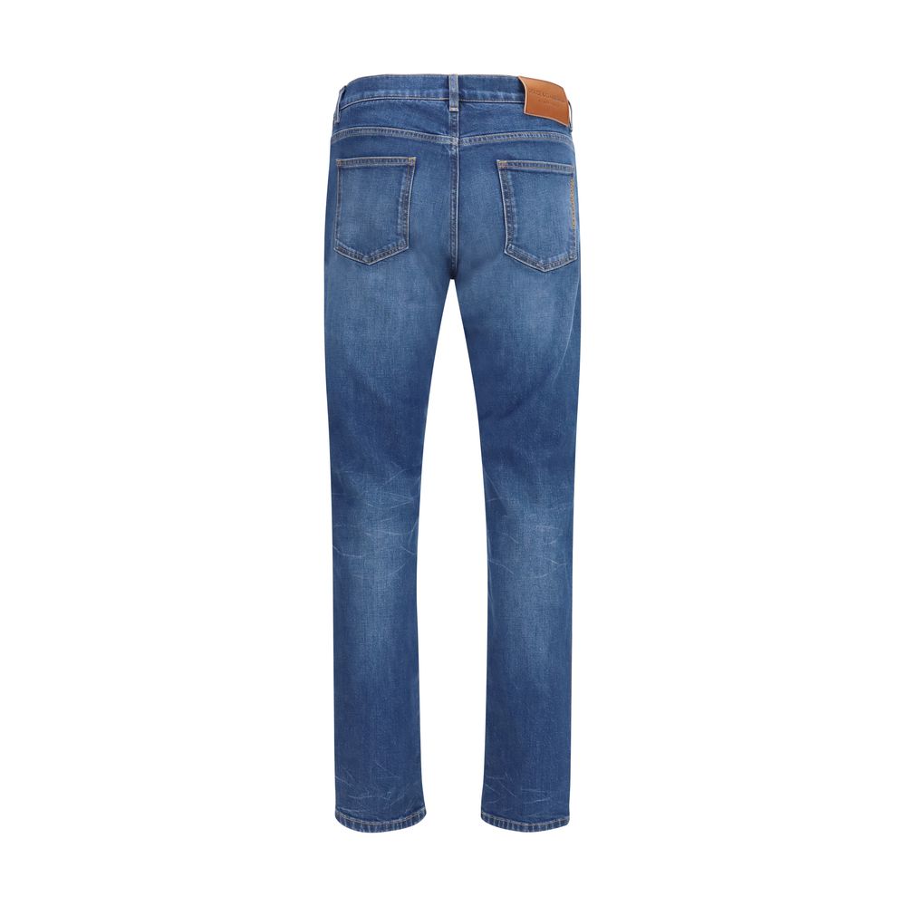 Dolce & Gabbana Blue Cotton Slim Fit Jeans | Regal Royce