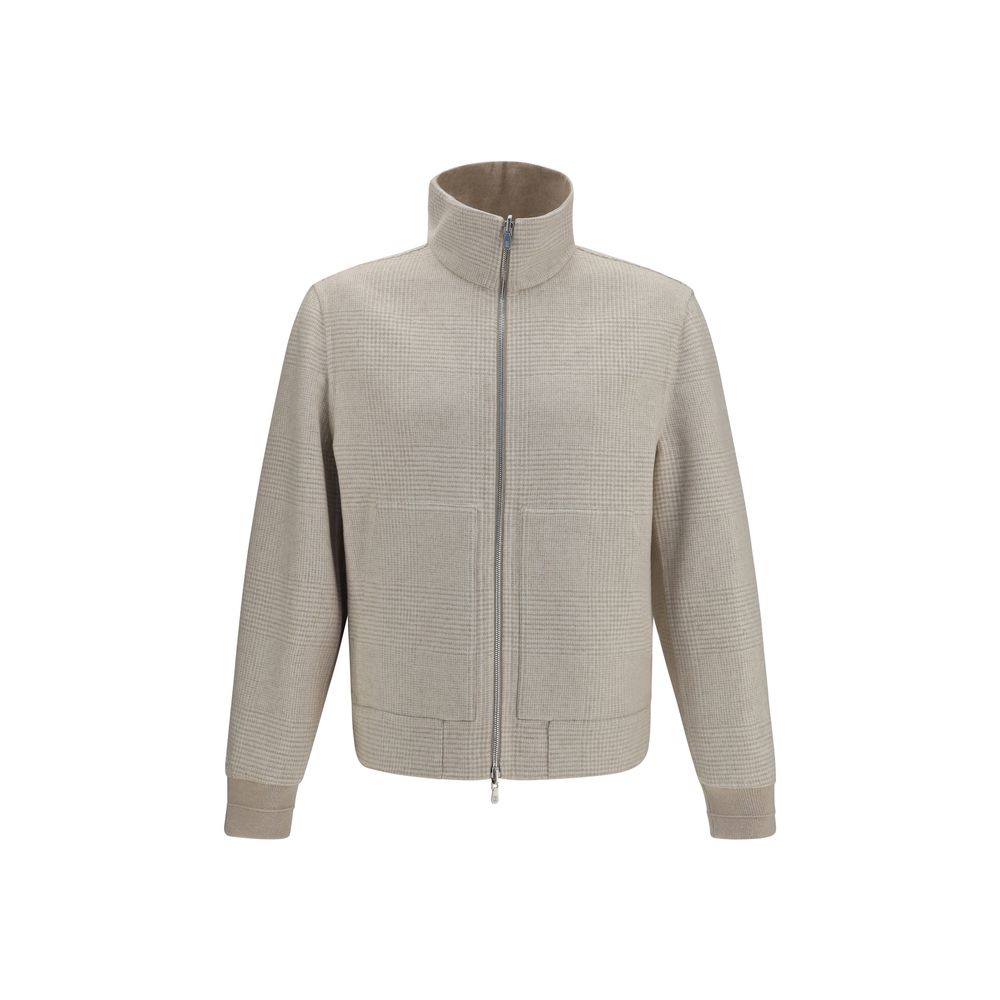 Brunello Cucinelli Beige Cashmere Full-Length Jacket | Regal Royce