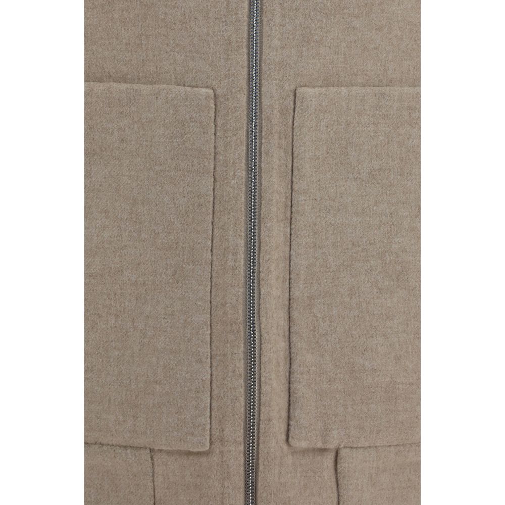 Brunello Cucinelli Beige Cashmere Full-Length Jacket | Regal Royce