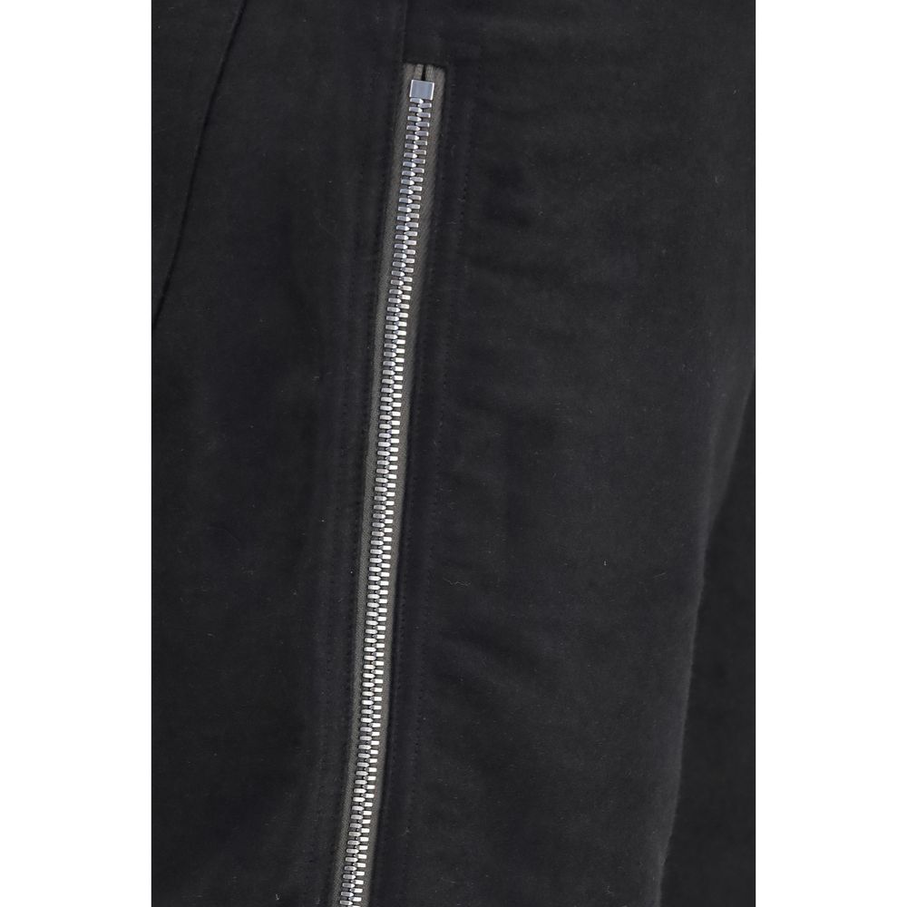 Rick Owens Black Wool Oves Aries Straight-Leg Jeans | Regal Royce