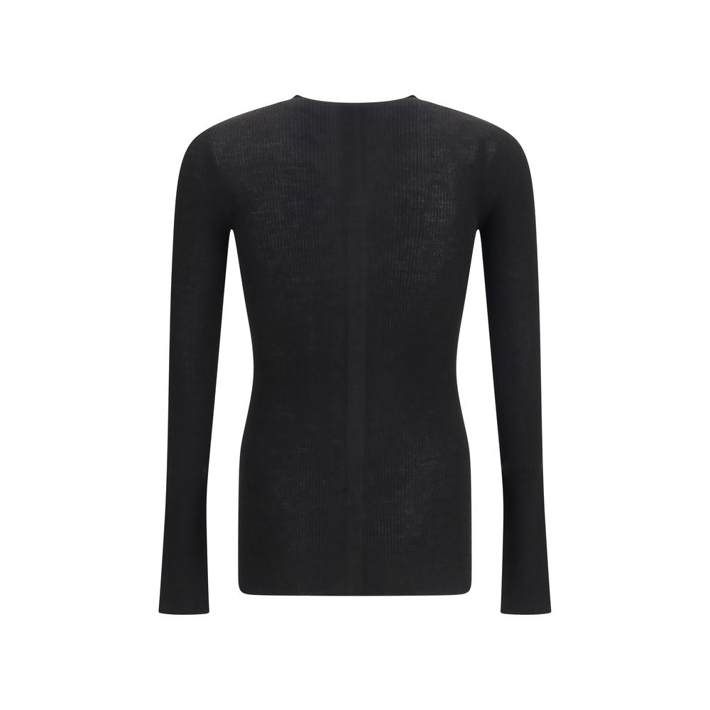 Rick Owens Black Wool Oves Aries Sweatshirt | Regal Royce