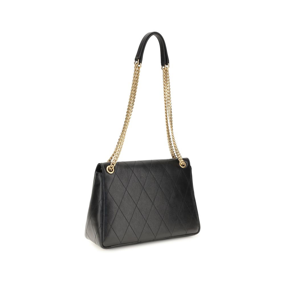 Tory Burch Black Calf Leather Bos Taurus Shoulder Bag | Regal Royce