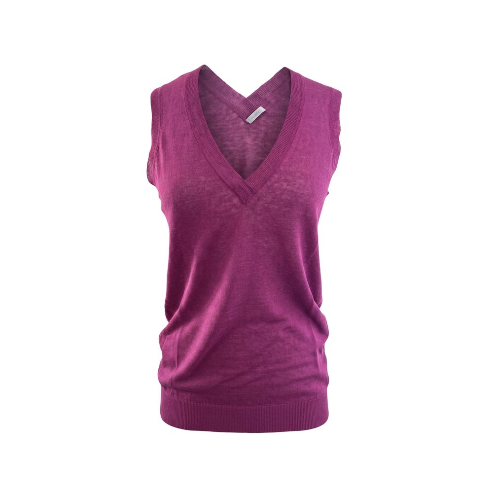 Malo Purple Linen Women Tank | Regal Royce