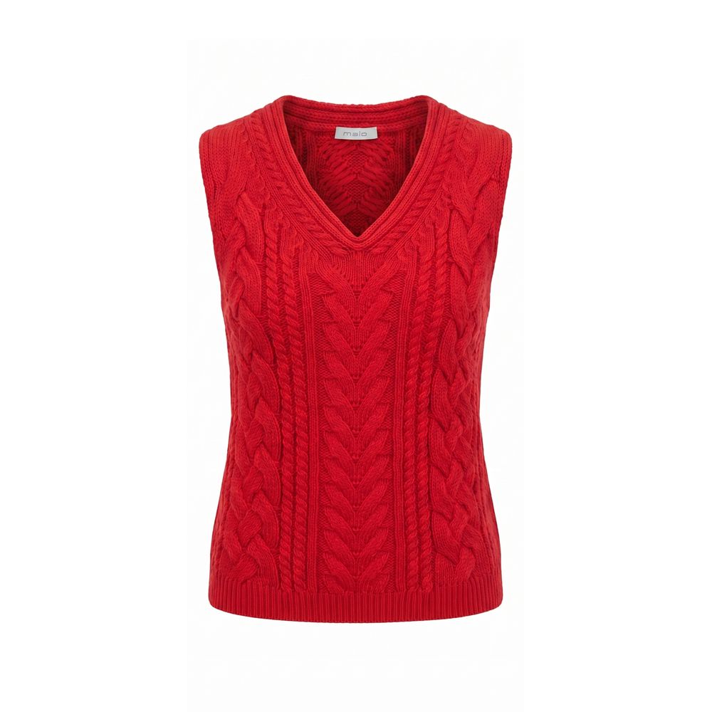 Malo Red Cotton Women Sweater | Regal Royce