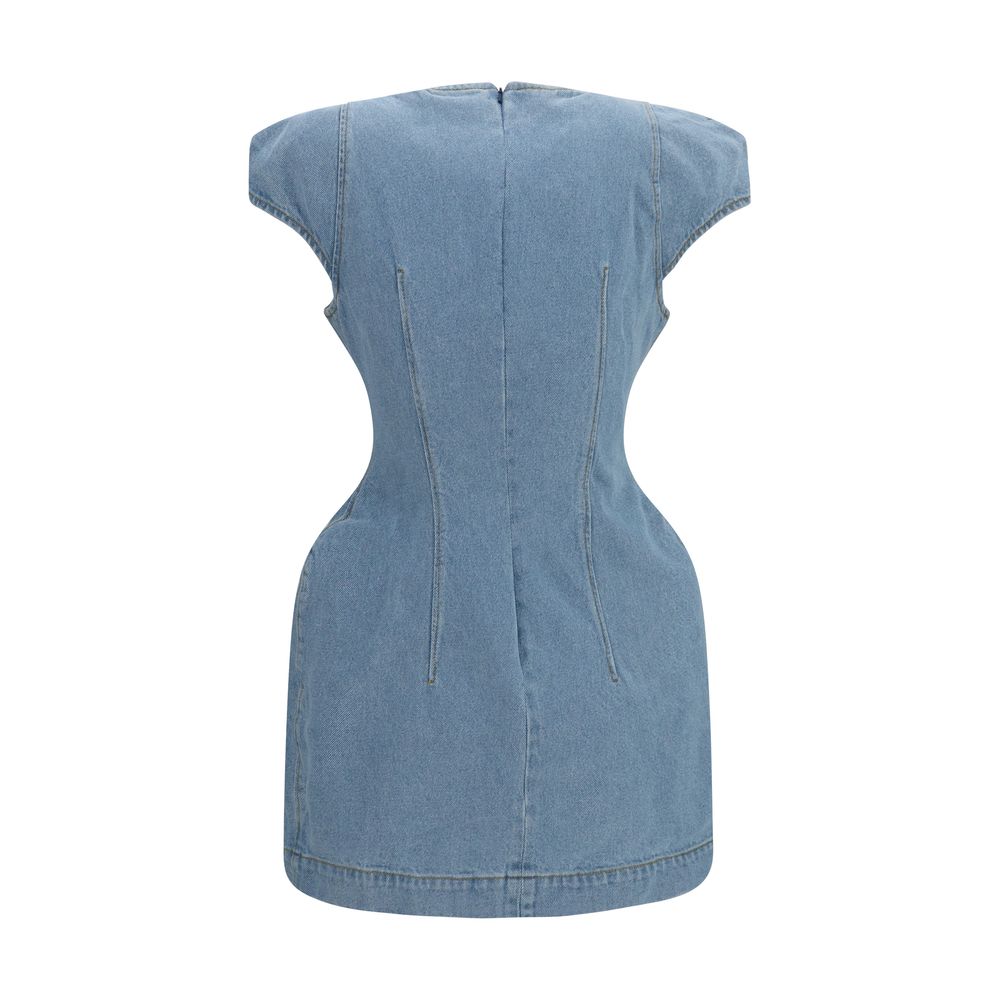 Magda Butrym Blue Cotton Casual Dress | Regal Royce