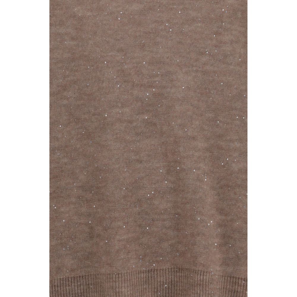 Fabiana Filippi Brown Wool Oves Aries Sweatshirt | Regal Royce
