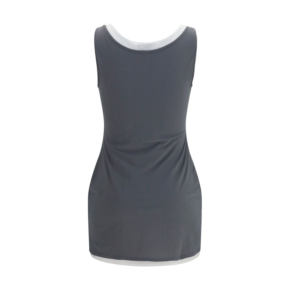 Miu Miu Gray Recycled Polyamide Casual Dress | Regal Royce