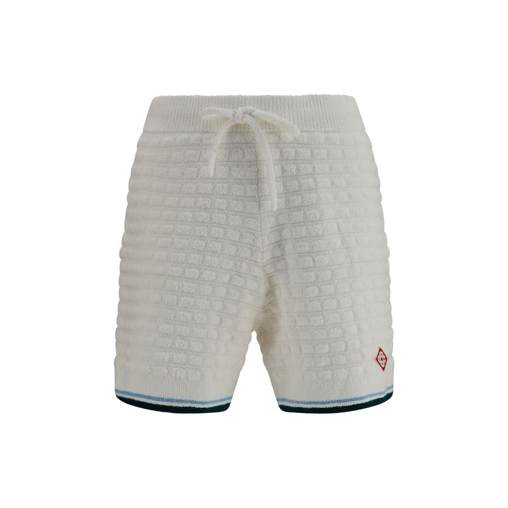 Casablanca White Cotton Bermuda Shorts | Regal Royce