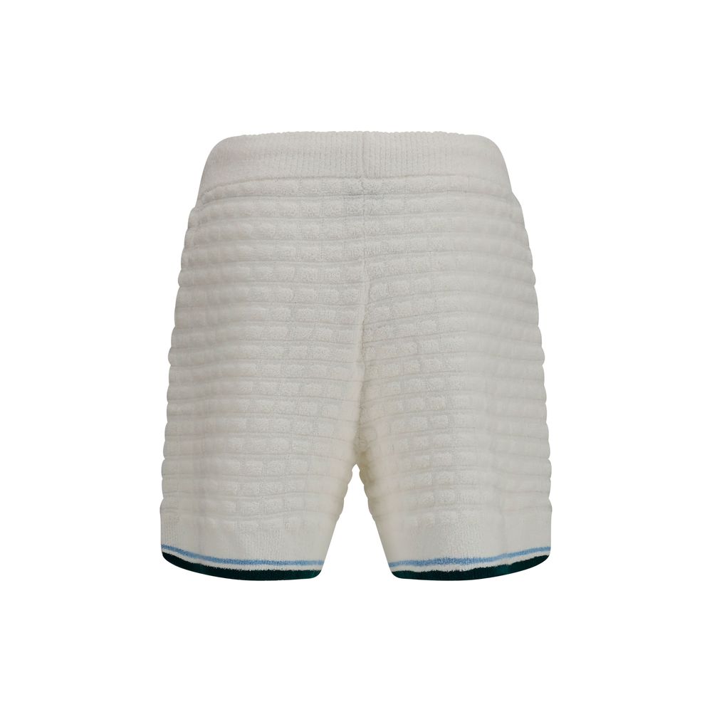 Casablanca White Cotton Bermuda Shorts | Regal Royce