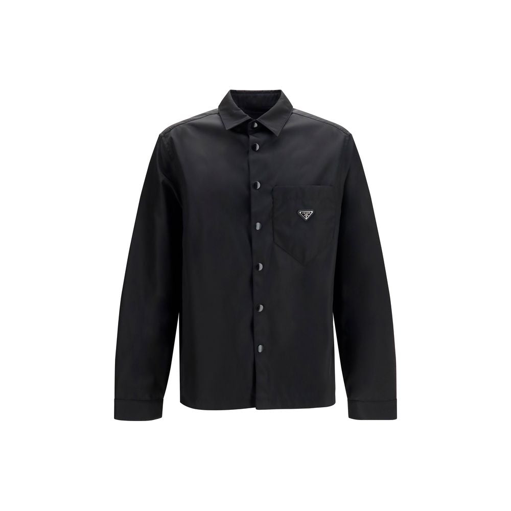 Prada Black Recycled Polyamide Dress Shirt | Regal Royce