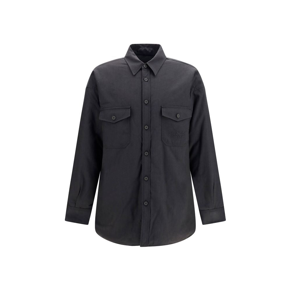 MM6 Gray Wool Oves Aries Shirt | Regal Royce